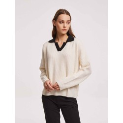 Open Collar Sweater