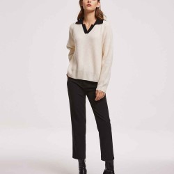 Open Collar Sweater