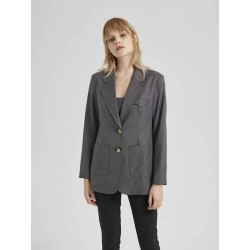 Mottled Single-Breasted Blazer