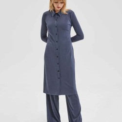 Fitted Ribbed-Knit Dress