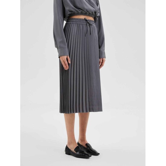Pleated Mid-Length Skirt Pleated Mid-Length Skirt