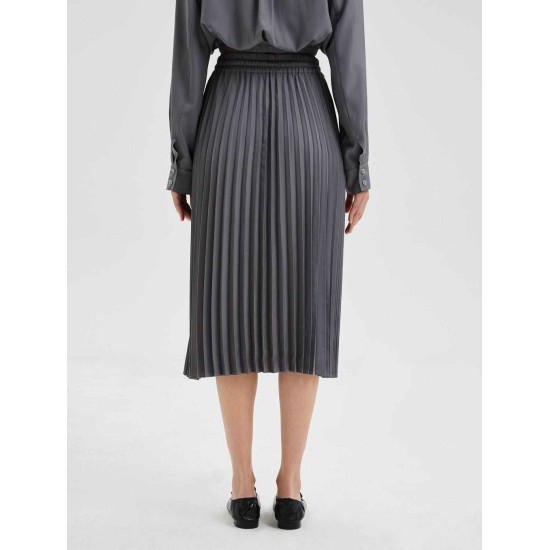 Pleated Mid-Length Skirt Pleated Mid-Length Skirt
