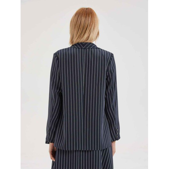 Stripe Asymmetric Blazer Stripe Asymmetric Blazer