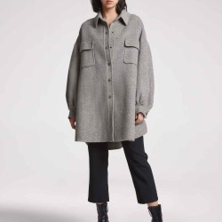Oversized Wool-Cashmere Jacket