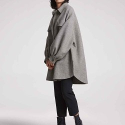 Oversized Wool-Cashmere Jacket
