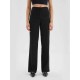 Slit-Leg Twill Black Trousers Slit-Leg Twill Black Trousers