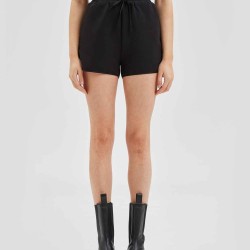 Drawstring High-Rise Shorts