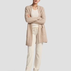 Open Front Pure Cashmere Cardigan