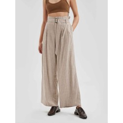 Stripe Belted Trousers