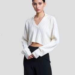 Cropped Knit Jumper