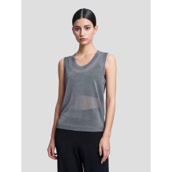 See-Through Knit Tank Top