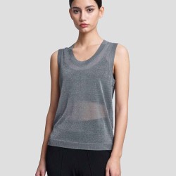 See-Through Knit Tank Top
