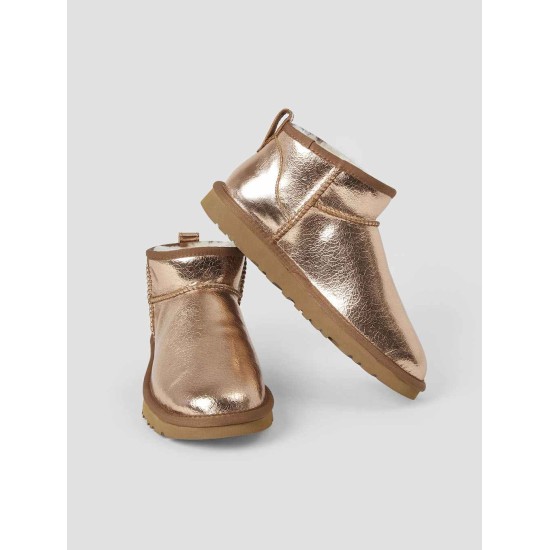 Shiny Leather Snow Boots Shiny Leather Snow Boots
