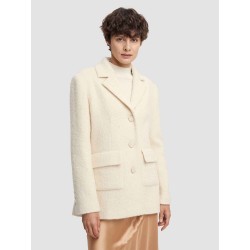 Buttoned-Up Tweed Blazer