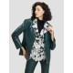 Buttoned Faux Leather Blazer Buttoned Faux Leather Blazer