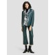 Buttoned Faux Leather Blazer Buttoned Faux Leather Blazer