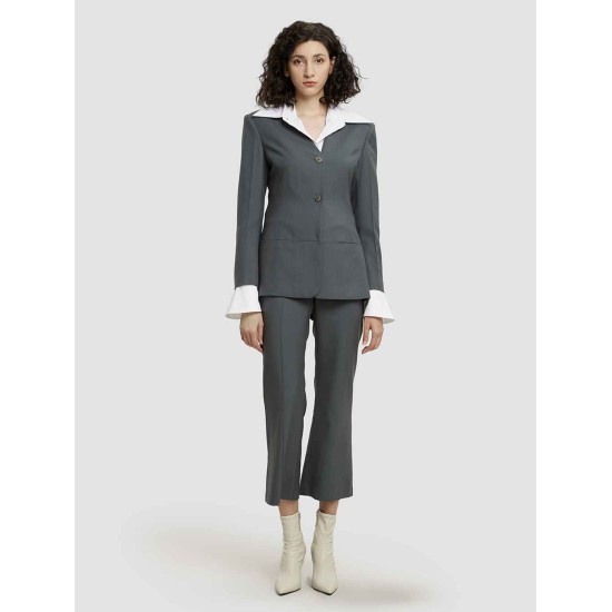 Buttoned Wool Blazer Buttoned Wool Blazer