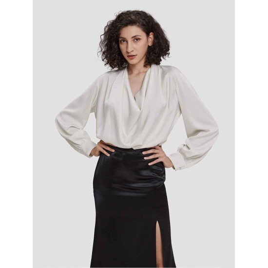 Cowl Neck Satin Blouse Cowl Neck Satin Blouse