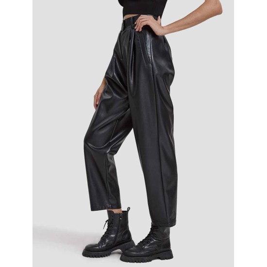 Faux Leather Tapered Pants Faux Leather Tapered Pants