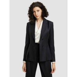 Striped Single-breasted Blazer