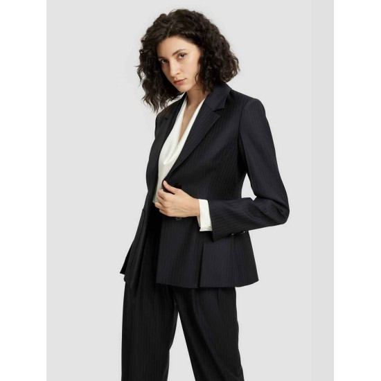 Striped Single-breasted Blazer Striped Single-breasted Blazer