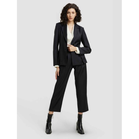 Striped Single-breasted Blazer Striped Single-breasted Blazer