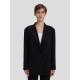 Single Breasted Twill Black Blazer Single Breasted Twill Black Blazer