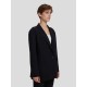 Single Breasted Twill Black Blazer Single Breasted Twill Black Blazer
