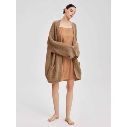 Oversized Camel Hair Blend Cardigan