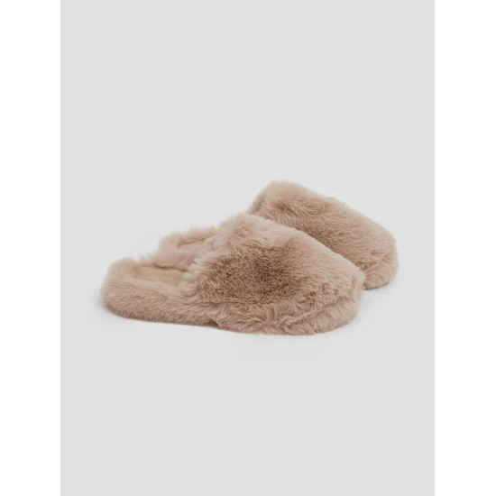 Round-toe Furry Slippers Round-toe Furry Slippers