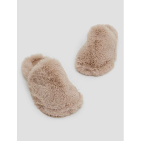 Round-toe Furry Slippers Round-toe Furry Slippers