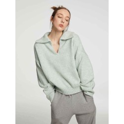 Relaxed Spread-collar Jumper