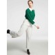 Crewneck Cropped Cable-knit Sweater Crewneck Cropped Cable-knit Sweater
