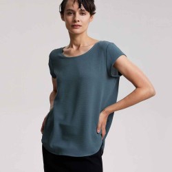 Half-zipped Cap Sleeve Top