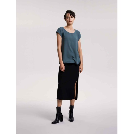 Half-zipped Cap Sleeve Top Half-zipped Cap Sleeve Top