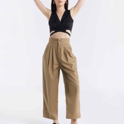 High Waisted Pleated Pants