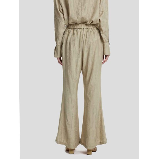Crimped Texture Flared Trousers Crimped Texture Flared Trousers