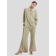 Crimped Texture Flared Trousers Crimped Texture Flared Trousers