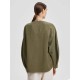 Loose-Fit Linen-Cotton Blouse Loose-Fit Linen-Cotton Blouse