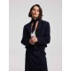 Cropped Cashmere Blazer With Neckerchief Cropped Cashmere Blazer With Neckerchief