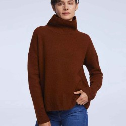 Turtleneck Yak Wool Pullover Sweater