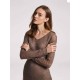 Midi Overlay Camel Hair-wool Blend Dress Midi Overlay Camel Hair-wool Blend Dress