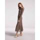 Midi Overlay Camel Hair-wool Blend Dress Midi Overlay Camel Hair-wool Blend Dress