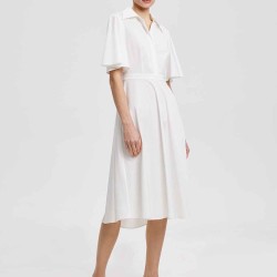Rear-Tie Shirt Dress