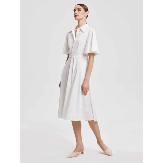 Rear-Tie Shirt Dress Rear-Tie Shirt Dress
