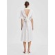 Rear-Tie Shirt Dress Rear-Tie Shirt Dress