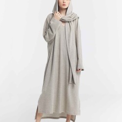 Scarf Dress With Side Slit