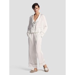 Pure Stripe-printed Pajama Set