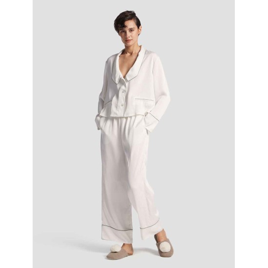 Pure Stripe-printed Pajama Set Pure Stripe-printed Pajama Set