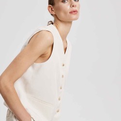 Button Front Vest
